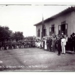 Solenidade na Escola de Palmares, (RJ). Os integrantes da banda de música e populares são quase todos negros, 11.07.1925