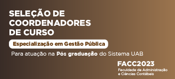 Especialização Latu sensu - Gestão pública