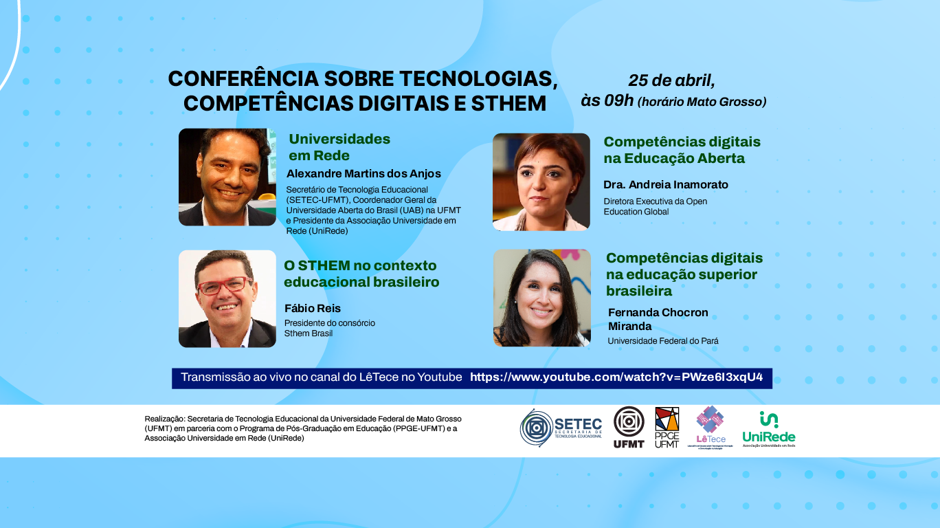 Conferência: Tecnologias, competências digitais e STHEM
