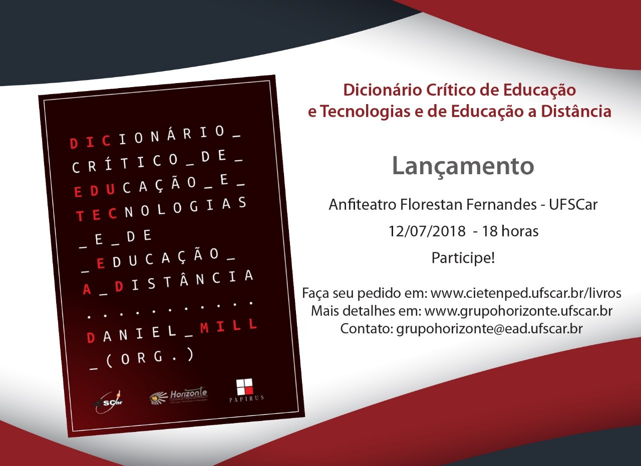 Lançamento do Dicionário Crítico de Educação e Tecnologias e de Educação a Distância