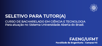 Processo Seletivo - Tutor - UAB - BCT/UFMT/2024