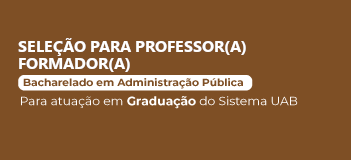 Processo Seletivo - Professor(a) Formador(a) - Administração Pública - 2025/ADMPUB/UFMT